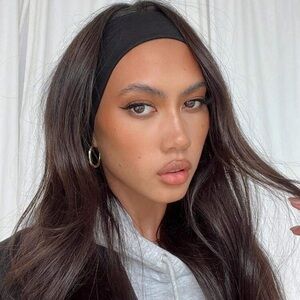 Brand New Women's Black Simple Headband x 3. Non-Slip, Sweat-Absorbent Elastic